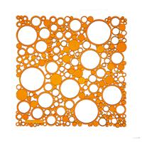 VedoNonVedo Bollicine elemento decorativo per arredare e dividere gli spazi - arancione trasparente 1